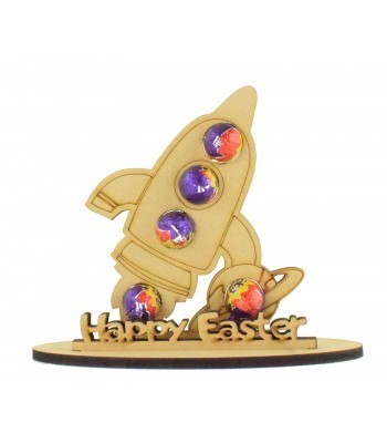 6mm Rocket Shape Mini Creme Egg Holder on a Stand - Stand Options